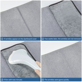 BERKSYDE Dashboard Dash Cover Mat Carpet Compatible with 2007-2011 Toyota Camry(Grey)