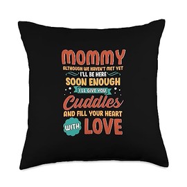 Mom To Be Gifts New Mother Mom to Be Expectant Soon to Be Mama from Husband Throw Pillow, 18x18, Multicolor