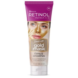 Retinol Rivaura Gold Peel Off Face Mask - Remover for Blackheads and Pores Deep Pore Cleansing Facial Skincare / 레티놀 리바우라 골드 필 오프 페이스 마스크 - 블랙헤드 및 모공용 리무버 딥 포어 클렌징 페이셜 스킨케어