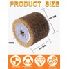 SHITIME 4.7" x 4" Copper Plated Steel Wire Brush Drum