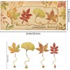 4 PCS Golden Fallen Leaves Bookmark, Metal Maple Plalnt Leaf