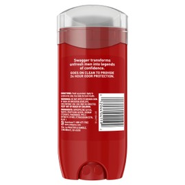 Old Spice Old Spice Aluminum Free Deodorant for Men Red Zone Collection, Swagger Invisible Solid, Lime & Cedarwood Scent, 3.8 Oz