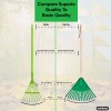 Superio Garden Leaf Rake 2-Pack 60" Orange Adult Size &