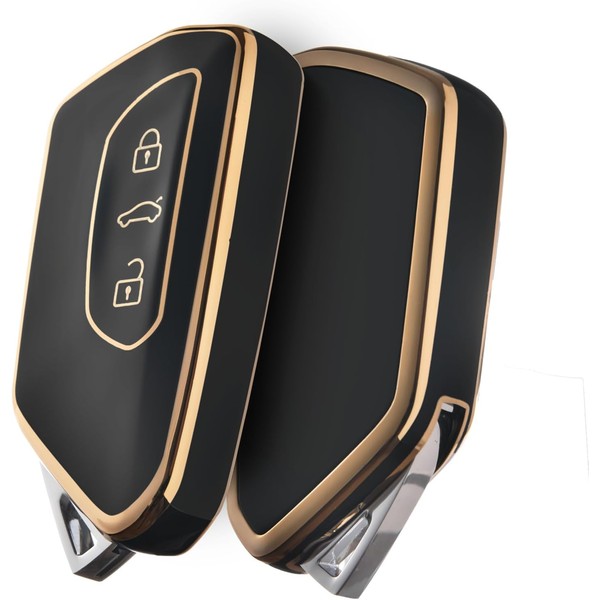ELOHEI Key Fob Cover for Volkswagen, TPU Car Key Case