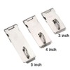 TOP-VIGOR 3Pcs Door Padlock Hasp, 5 inch Stainless Steel Heavy