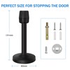 Door Stopper 6 Inch Long Door Stop Black Wall Mount