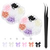 Ieron Bunte Schleife Nail Art Strass Kristall 3D Schleife Nail