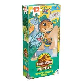 Novelty Corp - Rompecabezas Jurassic World en Foam 12 Pz