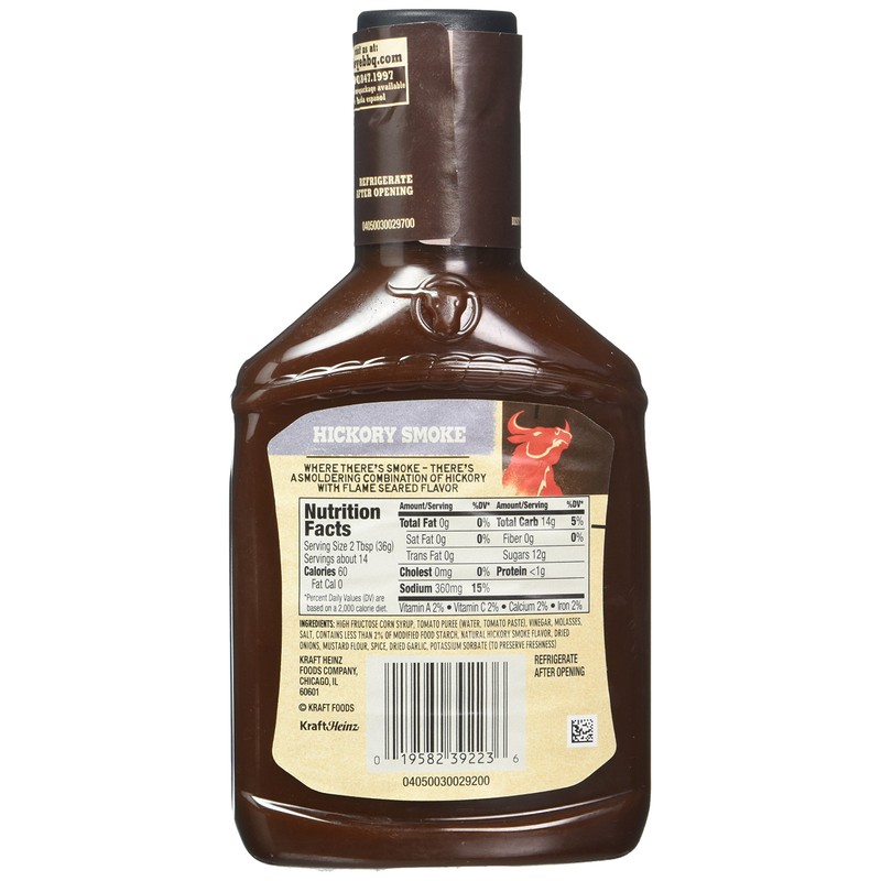 Bull's-Eye, BBQ Sauces, 18oz Bottle (Pack of 3) (Choose Flavors