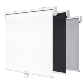 SHADEMOON Cordless Blackout Window Roller Shades, Pull Down Spring System Indoor Blinds, Room Darkening Waterproof UV Blocking Thermal Insulated Fabric for Home Office (White, Width 35", Height 72")