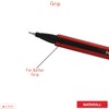 NATARAJ Classic Fine Point BLUE Ballpoint Pens (12 x 0.7mm