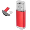 USB Flash Drive Transparent Cover Red Portable Storage Memory Stick
