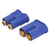10 Set EC8 Plug 8mm Brass Gold Plated Male Female