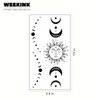 WEEKINK Sun & Moon Phases Temporary Tattoo – Versatile Design