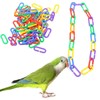 UEKPDM 100 Pieces Plastic C-Clips Hooks Chain Links Rainbow C-Links
