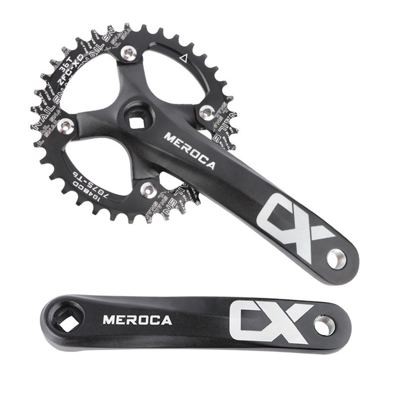 Mountain Bike Right Left Square Crank Arms Single Crank Ring