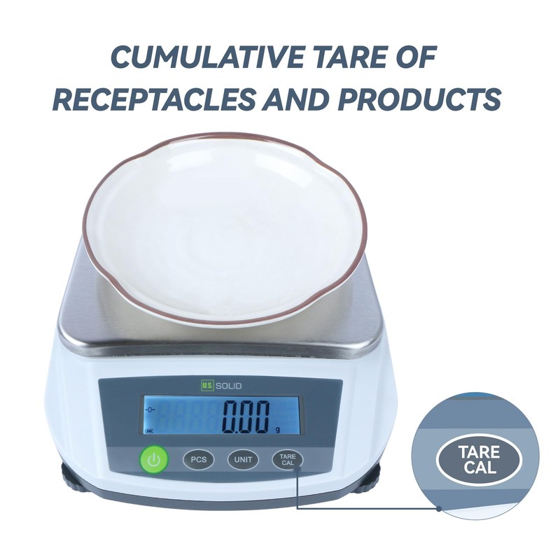 U.S. Solid Precision Balance 5000g x 0.01g Analytical Digital Lab