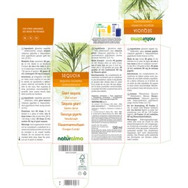 Giant Sequoia Gigantea or Sequoiadendron giganteum) Alcohol-free Bud Extract from Fresh Buds Naturalma Liquid Extract Drops 120 ml Dietary Supplement Vegan