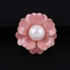 GYAYU - Broche para mujer, diseño de flor y perlas,