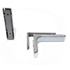Shelf support brackets with covers 240mm Invisible/Concealed Fixings Chrome