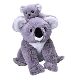 Wild Republic Mom and Baby Koala, Stuffed Animal, 12 inches, Gift for Kids, Plush Toy, Fill is Spun Recycled Water Bottles