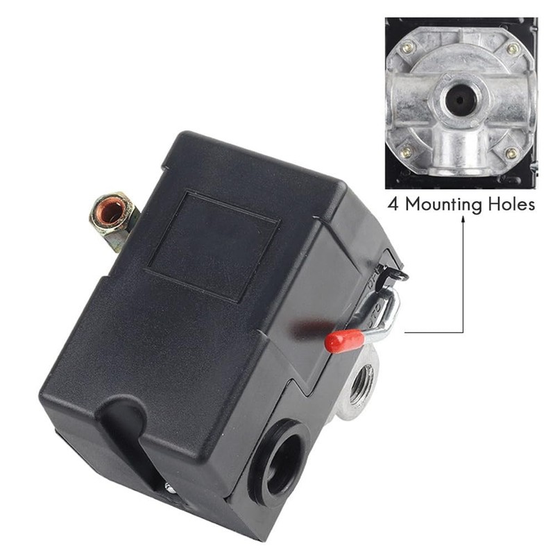 Xsdjasd Air Compressor Pressure Switch Air Compressor Switch 90-120PSI 4