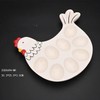 Ceramic Egg Tray, Rooster Shaped Egg Dinner Plate, Tableware, and