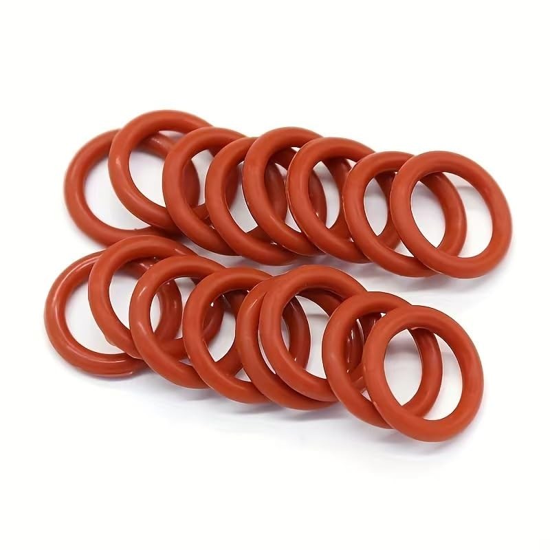 225 PCS Red Metric Silicone O Ring Assortment Rubber Silicone