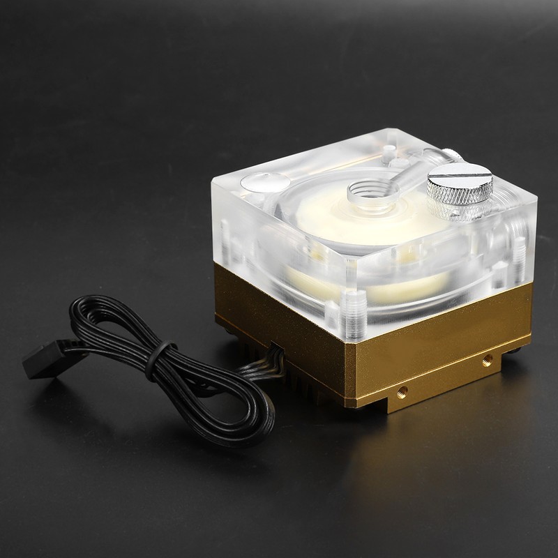 Water Cooling Pump Acrylic Aluminum Computer Accessory Heat Sink Mute