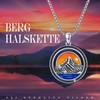YueYuan Berg Necklace for Men 925 Sterling Silver Mountain Sun