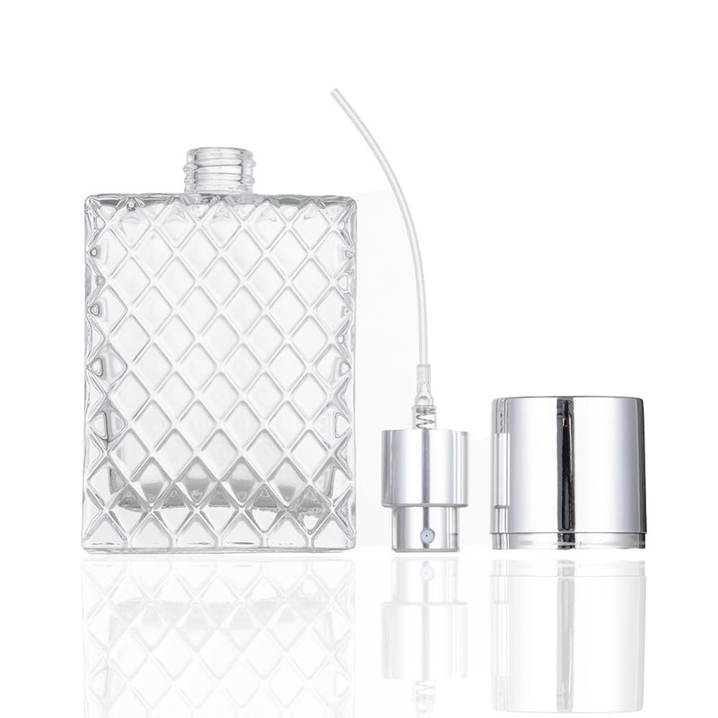 Enslz 50ML /1.7OZ Transparent Atomizer Spray Refillable Perfume Bottle, Portable