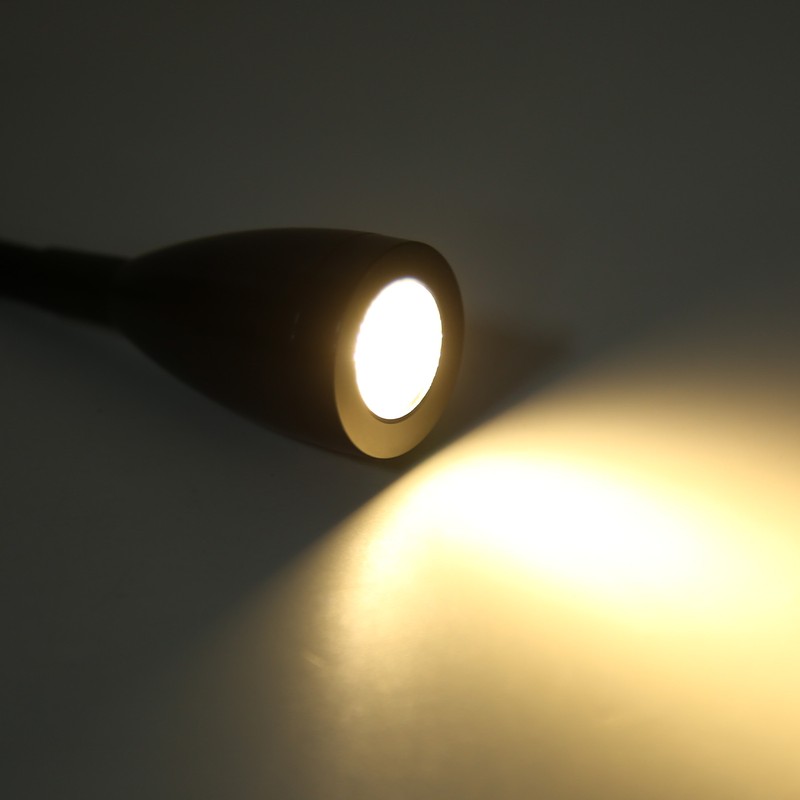 RV Reading Light Flexible Neck 3 Color Light 12‑24V 3W