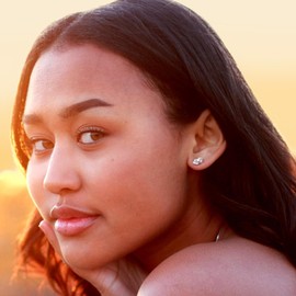 Herkimer Diamond Stud Earrings in 14K Rose Gold Fill for women by Lotus Stone Jewelry (rose-gold)