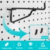 Pegboard Shelf Hooks, 8PACK Metal Utility Hook Set, 1/4 inch