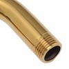 304 Stainless Steel S Shaped Shower Arm Gold Shower Head