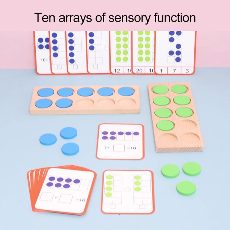 Ten Frame Set Math Manipulative Early Learning Math Counters Home