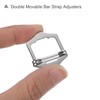 sourcing map 8Pcs Metal Adjuster Slide Buckles, 30mm Webbing Strap