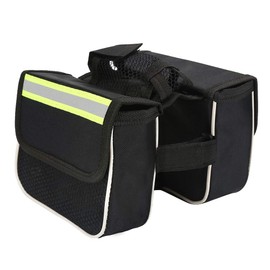 Okuyonic Riding Cycling Supplies PU Rear Rack Storage Bag Saddle Bag for Riding Cycling for
