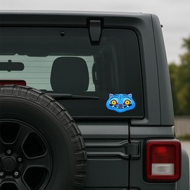 K Anime pop Demons Blue Movie Hunters Anime Decal Sticker Vinyl Decal pekeers Ideal for Cars Laptop Skateboard (Style 1)