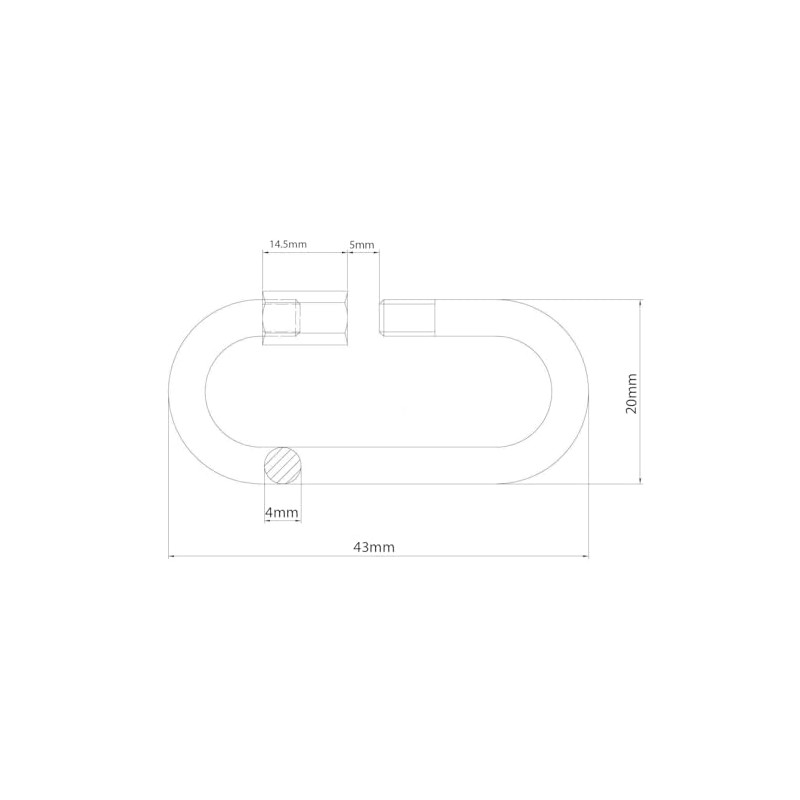 4mm Quick Link for Connecting Galvanised Steel Chain Heavy Duty