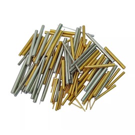 TAURISH 100 Mixed Taper Pins Assorted Steel and Brass Clock Pins, Tapered Pins for Clock Repairs, Assorted Sizes for Precision Fit and Repair Ideal for Watchmakers and Clockmakers