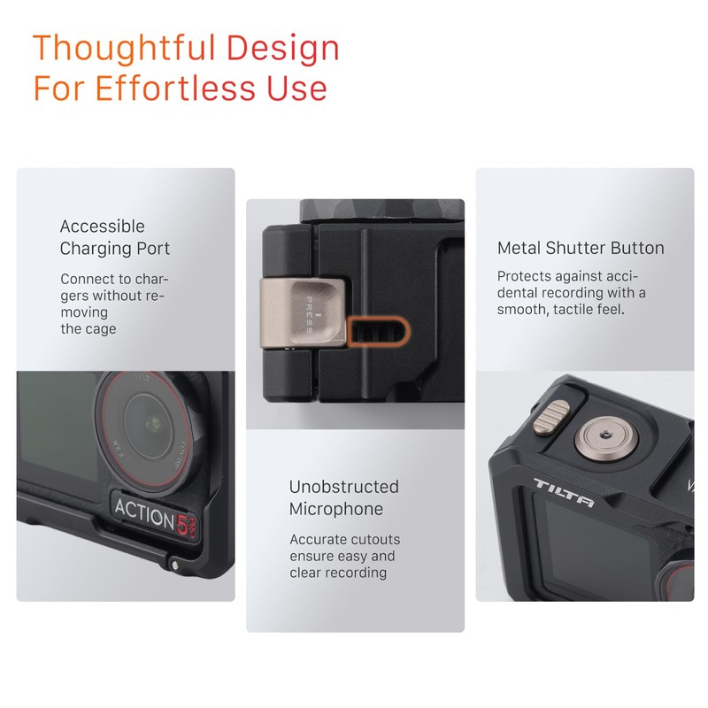 TILTA Full Camera Cage for DJI Osmo Action 3, 4,