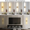 Battery Operated Wall Sconces Set of Two: Dimmable Wireless Wall
