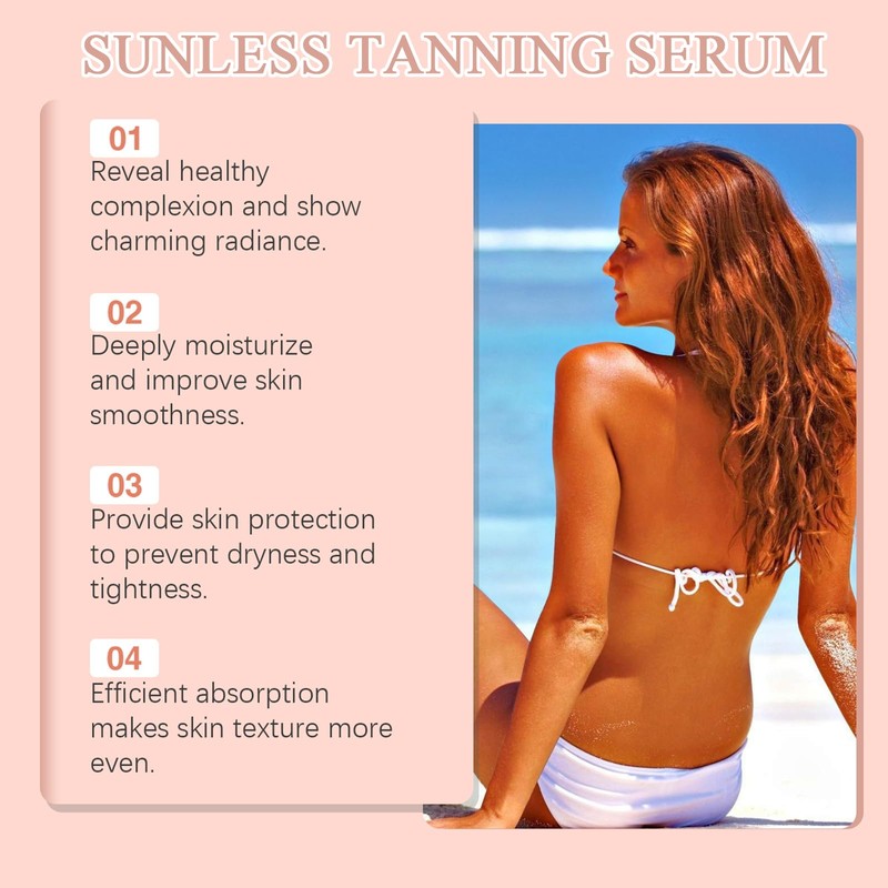 Tanning Drops, 60 ml Sunless Tanning Drops to Increase Naturally,