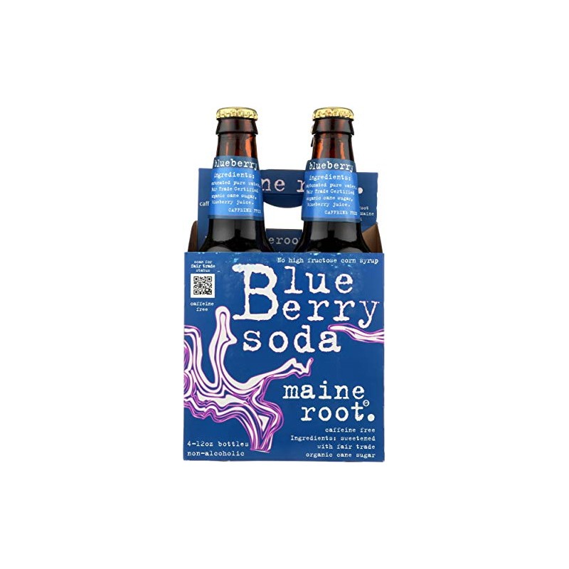 Maine Root Soda Blueberry, 48 fl oz, 4 ct