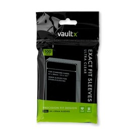 Vault X Fundas Exact Fit para Cartas (Pack de 100), Fundas Interiores Perfect Fit Transparentes para Cartas Coleccionables TCG