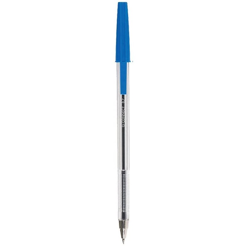 Q-Connect Ballpoint Pen Medium Blue (Pack of 20) KF34043