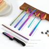 hecef Reusable Stainless Steel Travel Cutlery Set with Case –
