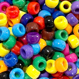 Large Hole Acrylic Beads, 0.2 inch (4 mm), Shaped, Beads, Acrylic, Large Hole, Colorful, Pastel, Milky, Various Shapes, Girls, With Holes, Cute, Toy, Stylish, Kids, Round, Tire Shape, 0.4 x 0.2 inches