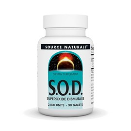 Source Naturals S-O-D, Superoxide Dismutase - Dietary Supplement - 90 Tablets